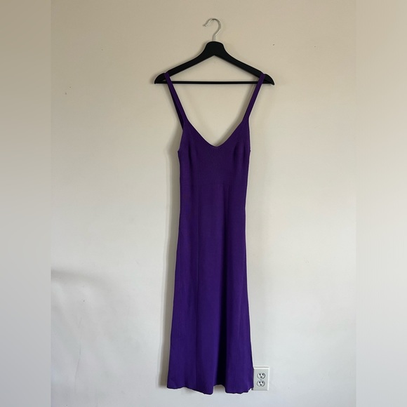 Mango Rib-Knit Midi Slip Dress - Picture 2 of 3